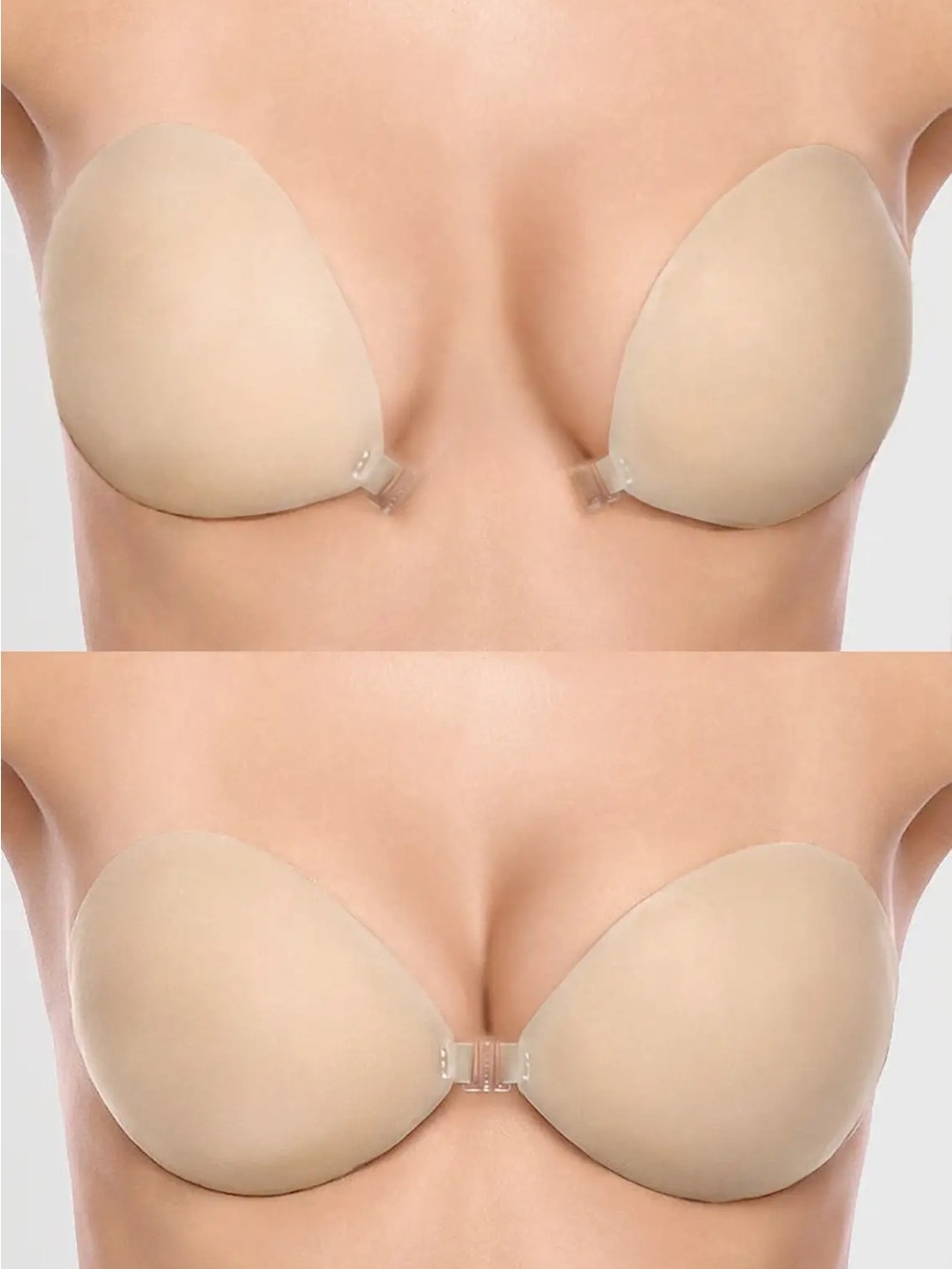 Azazie Front Close Silicone Pasties in Nude Size D New With Tags